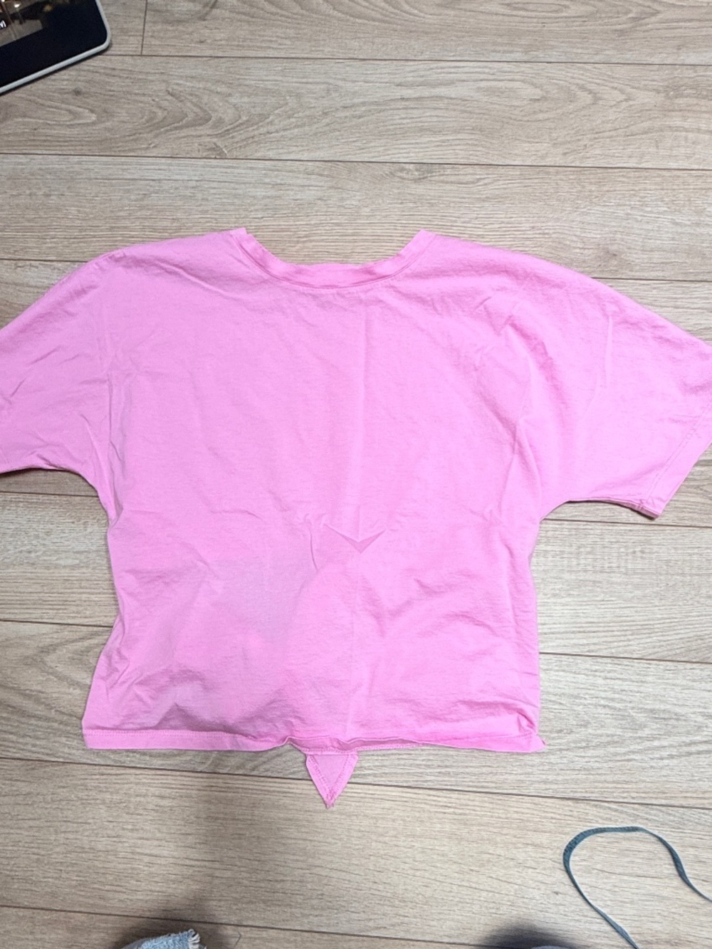 A new day Tie Back Pink Bow small tee size small